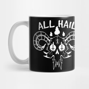 Satanic All Hail Skull Mug